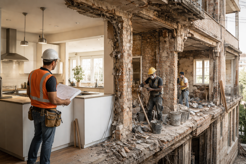 تأثیر بازسازی ساختمان بر عمر مفید و ایمنی ملک